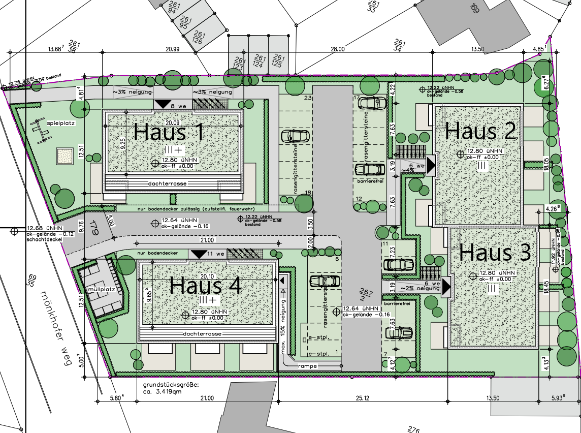 3-Zimmer Wohnung im 2. Obergeschoss im Neubau, St. Jürgen – Lübeck – Vorschaubild 2