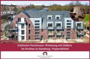 Exklusive Penthouse-Wohnung mit Balkon im Neubau in Hamburg-Poppenbüttel
