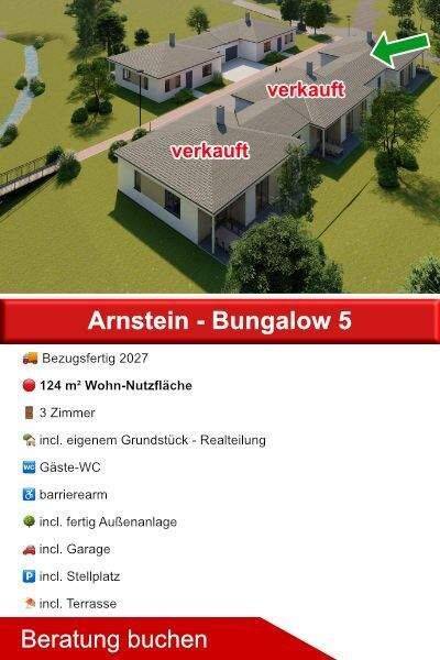 Bungalow 5 - ALL INCL. Arnstein incl. Grundstück, Außenanlage, Garage - Bauabschnitt 1 Fertigstellung 2027 - Seniorenbungalow barrierefrei – Arnstein – Vorschaubild 2