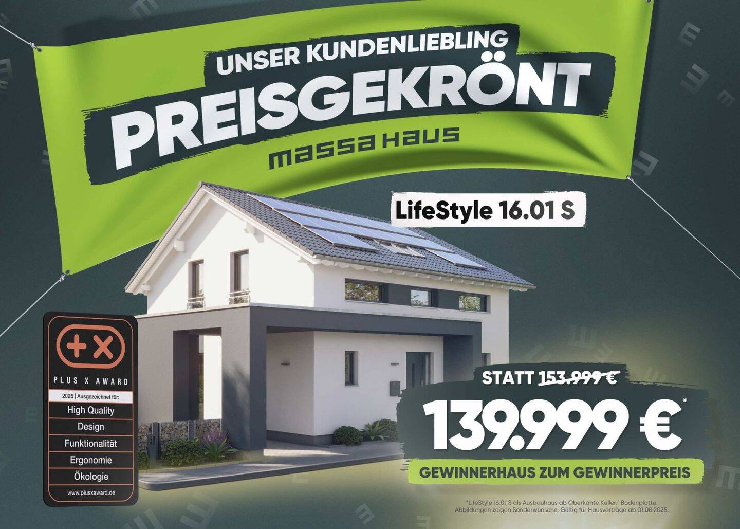 PREISGEKRÖNTES EINFAMILIENHAUS ZUM AKTIONSPREIS!! JETZT 14.000EUR SPAREN!
