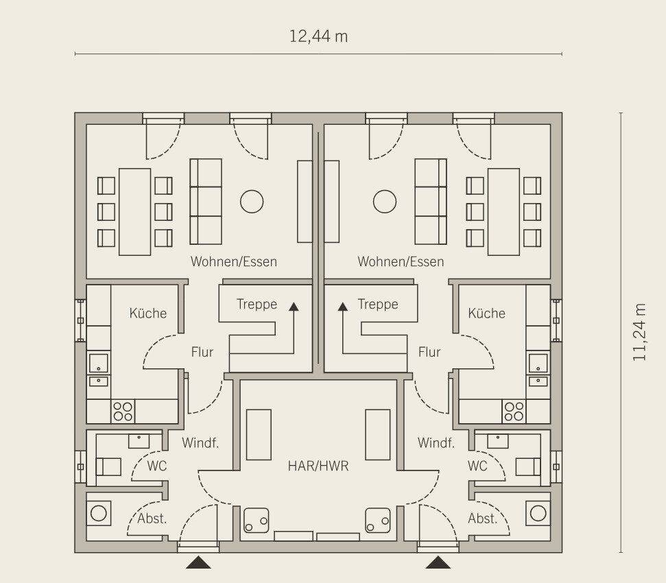 Individuelles Zweifamilienhaus Zinshaus zum Kauf - Zwei Wohneinheiten ein Haus eine Haustechnik – Solingen – Vorschaubild 5