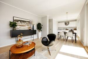 Winterhuder Eleganz: Bezugsfertiges 2-Zimmer-Penthouse mit 42 m² Süd-Dachterrasse - mit Einbauküche! – 22299 Hamburg – Vorschaubild 3