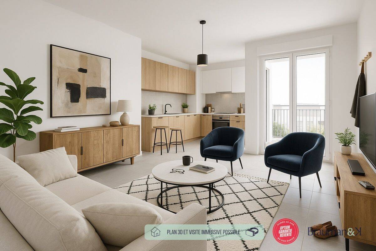 Appartement 3 pièces 56 m² · à Goussainville · 56 m² · 253 200 €