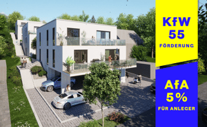 Exklusive 2 Zimmer, Neubau ETW in Würzburg, 54 qm, provisionsfrei mit privatem Garten
