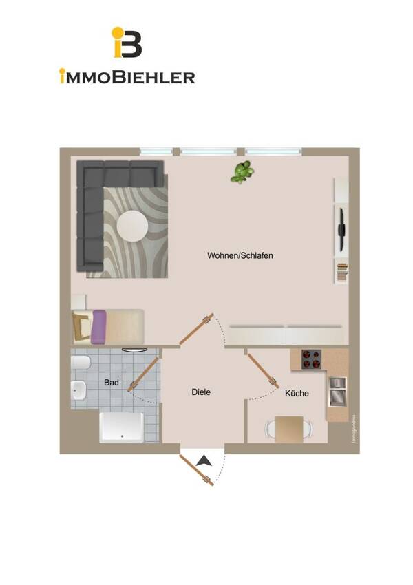 Etagenwohnung in 50823 Köln mit 35 m² kaufen