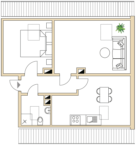 Frisch sanierte, helle Dachgeschosswohnung – nur 5 Minuten zum Zwenkauer Hafen