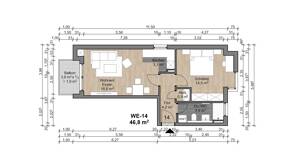 Attraktive 2 Zimmer-Wohnung im 1. OG mit Balkon – 63075 Offenbach am Main – Vorschaubild 3