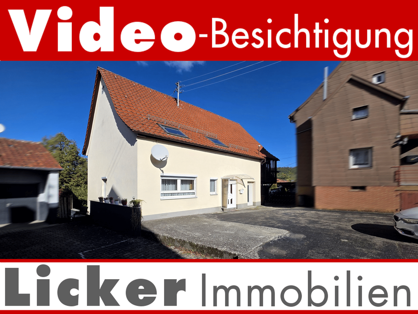 Wohnhaus mit Scheune, Garten und 4 Stellplätze – Auenwald – Bild 1 von 9
