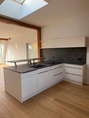 Exklusive 5-Raum-Dachgeschosswohnung mit Galerie, Einbauküche, Kamin, Terrasse und Aufzug - direkt an der Saale – 6110 Halle (Saale) – Vorschaubild 3