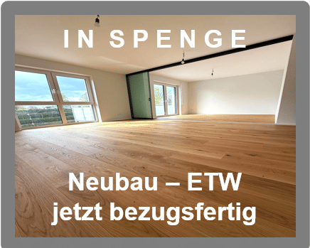 In SPENGE: 3 Zi. Neubau- Eigentumswohnung. Jetzt zum Einzug bereit. – Bielefeld – Bild 1 von 3