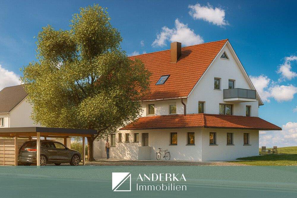 Durchdachte Aufteilung & gemütliche Terrasse! Kernsanierte 2-Zimmer Erdgeschosswohnung in Haunsheim! – Haunsheim – Bild 1 von 9
