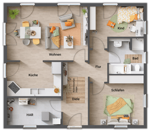Mit Grundstück: Großartig & praktisch leben in Ihrem Town & Country Bungalow 92 in Salzgitter OT Gebhardshagen – 38229 Salzgitter – Vorschaubild 9