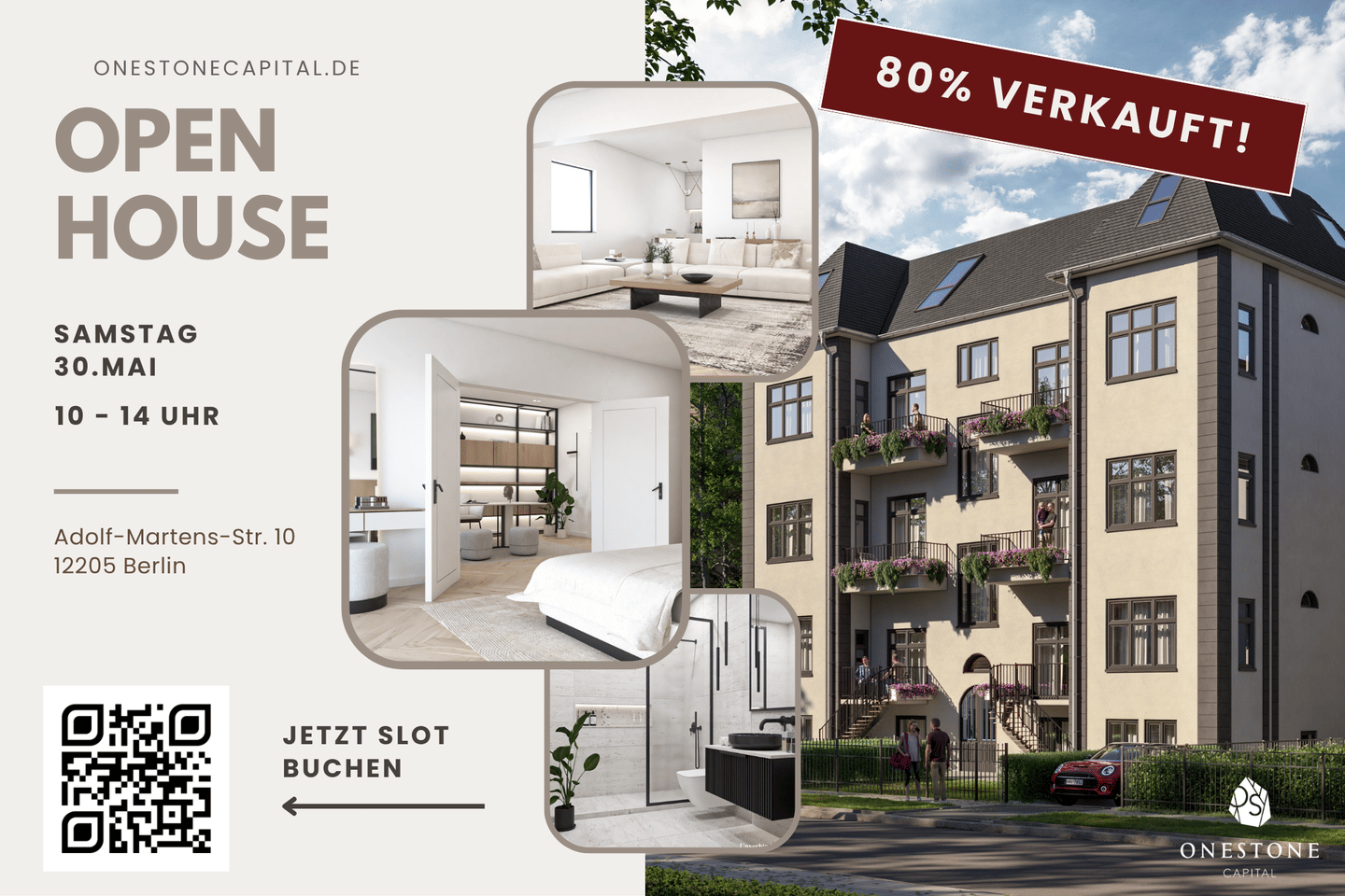 Großzügige 2,5-Zimmer-Wohnung mit zwei Balkonen in hochwertig sanierter Altbauvilla