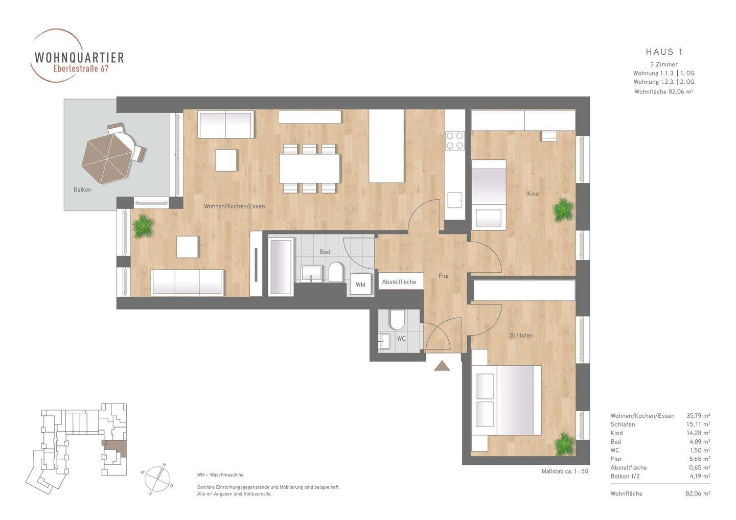MODERNE 3 - ZIMMERWOHNUNG IN AUGSBURG / PFERSEE – Augsburg – Vorschaubild 2