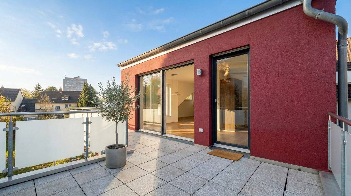 Exklusive 4-Zimmer-Wohnung mit großer, sonniger Dachterrasse - in der Top-Lage Wiembach