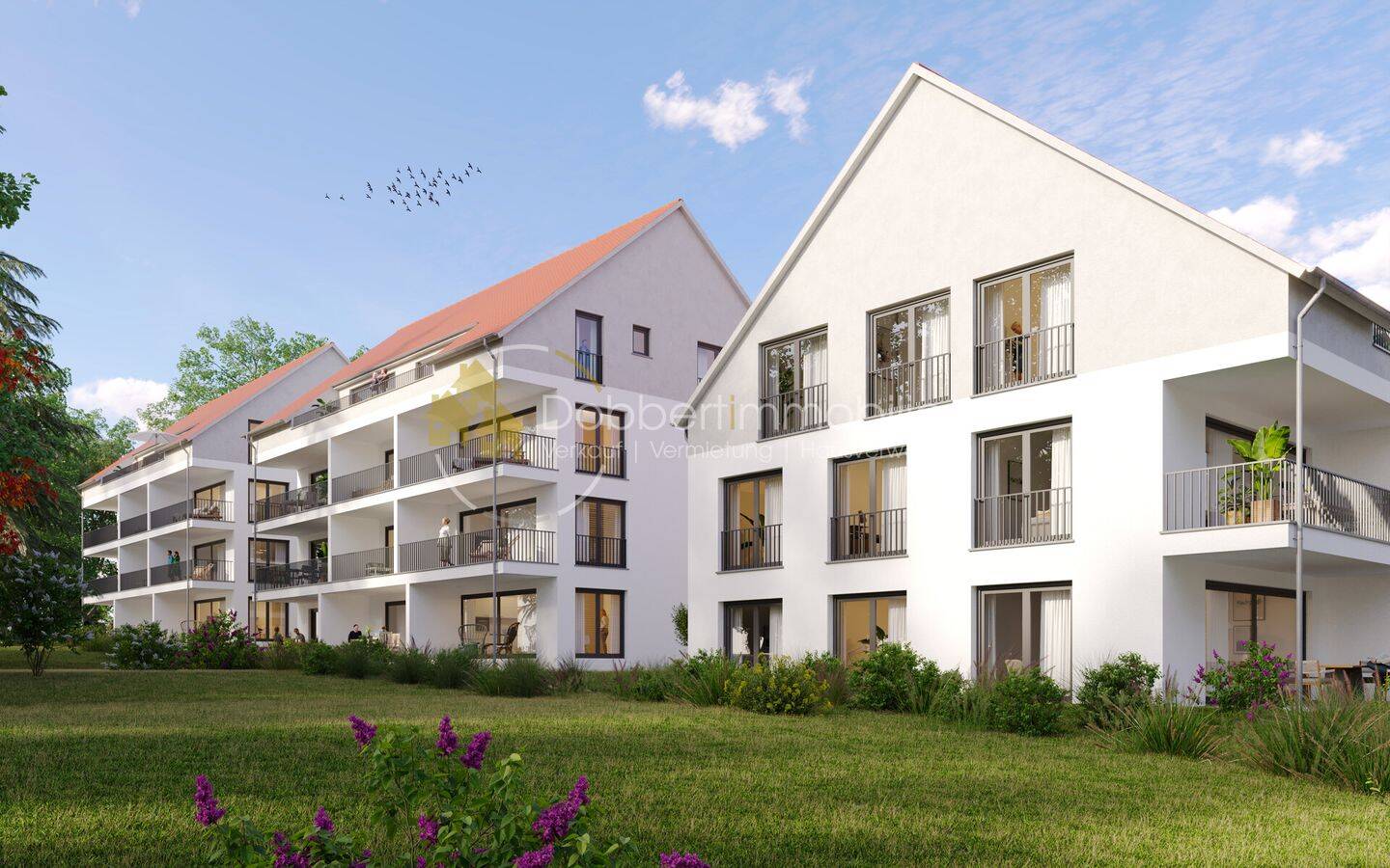 Moderne 1-Zimmer-Neubauwohnung mit Balkon