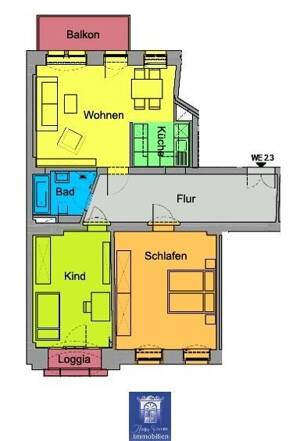 Elbnah Wohnen in der Dresdner Johannstadt! Balkon und Loggia! – 1307 Dresden – Vorschaubild 2