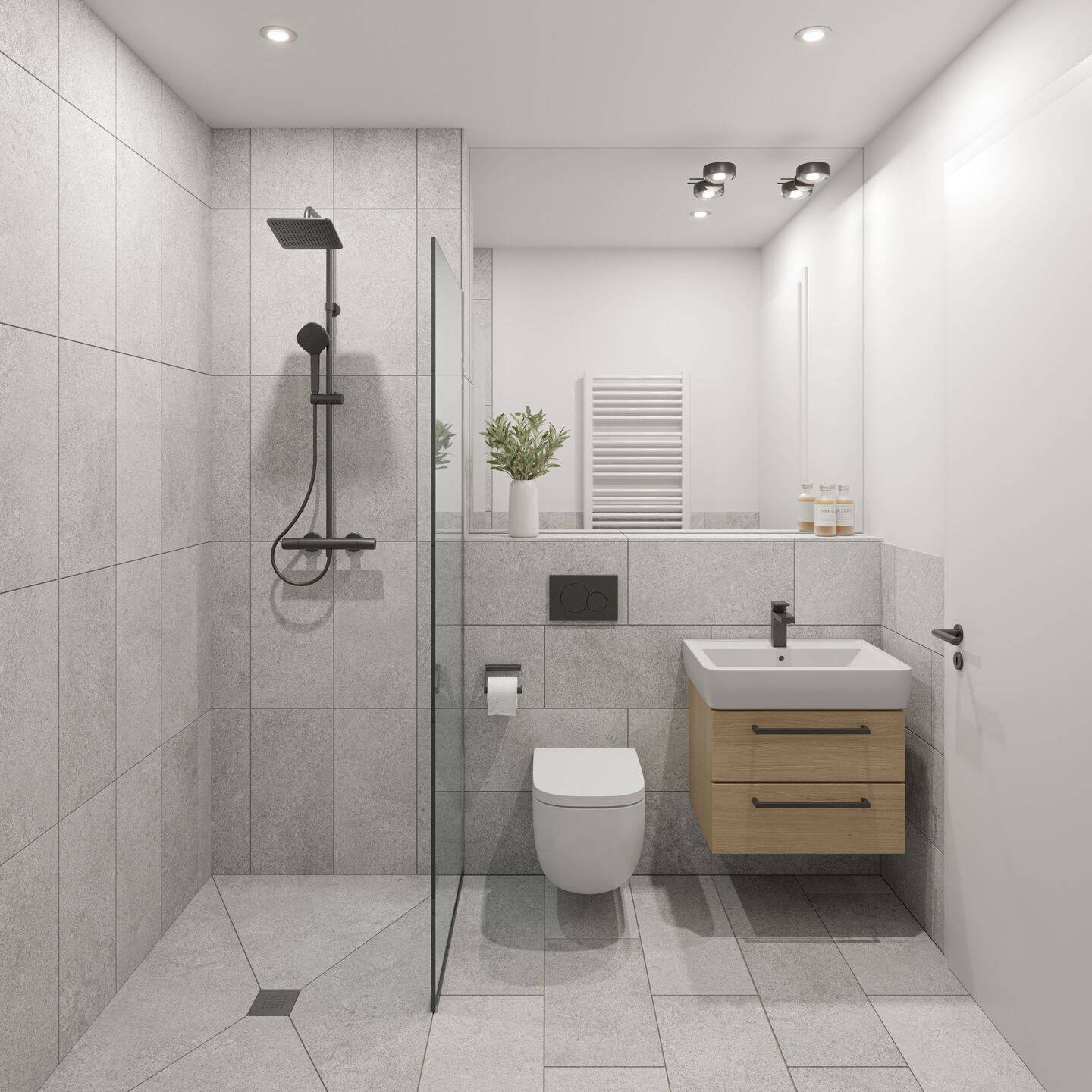 NEUBAUPROJEKT LANGE 30 - Lichtbetonte 2-Raum-Wohnung mit Loggia und feiner Wohnästhetik – Leipzig – Vorschaubild 7