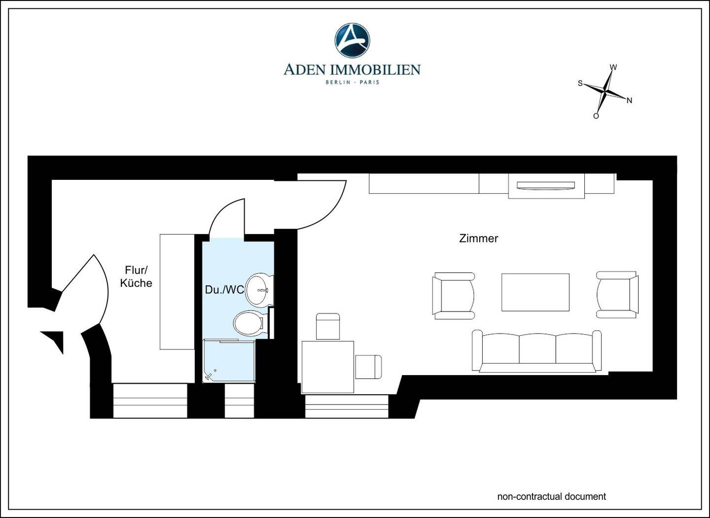 Clever geschnittenes 1-Zimmer-Apartment mit Altbaucharme in Wilmersdorf! – Berlin – Vorschaubild 2