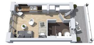 BEZUGSFREI | Smartes 1-Zimmer-Apartment in Oldenburg / Bürgerfelde – 26127 Oldenburg – Vorschaubild 6