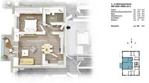 Das Glück hat ein Zuhause: individuelle 2,5-Zimmer-Wohnung – 44795 Bochum – Vorschaubild 3
