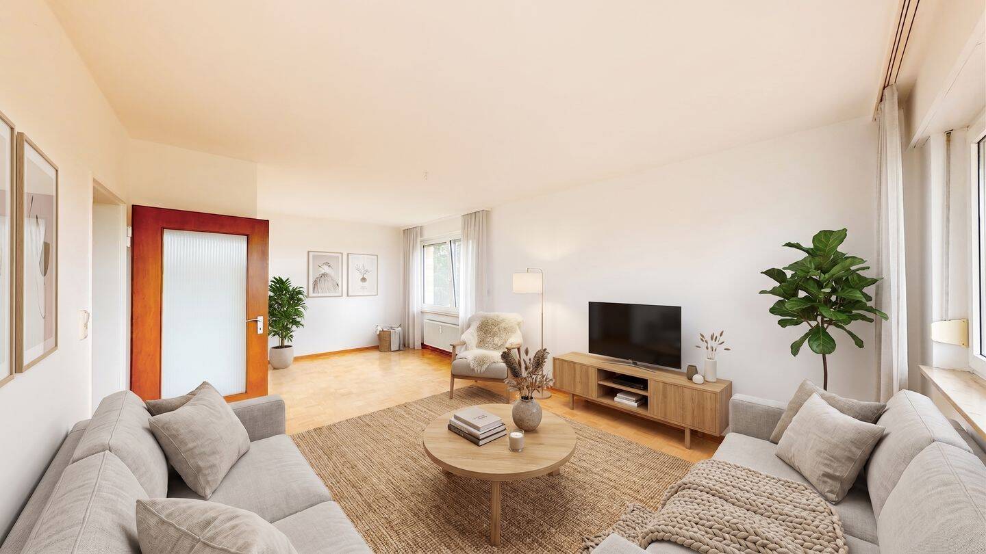2-Zimmer-Erdgeschosswohnung mit Loggia und Garage