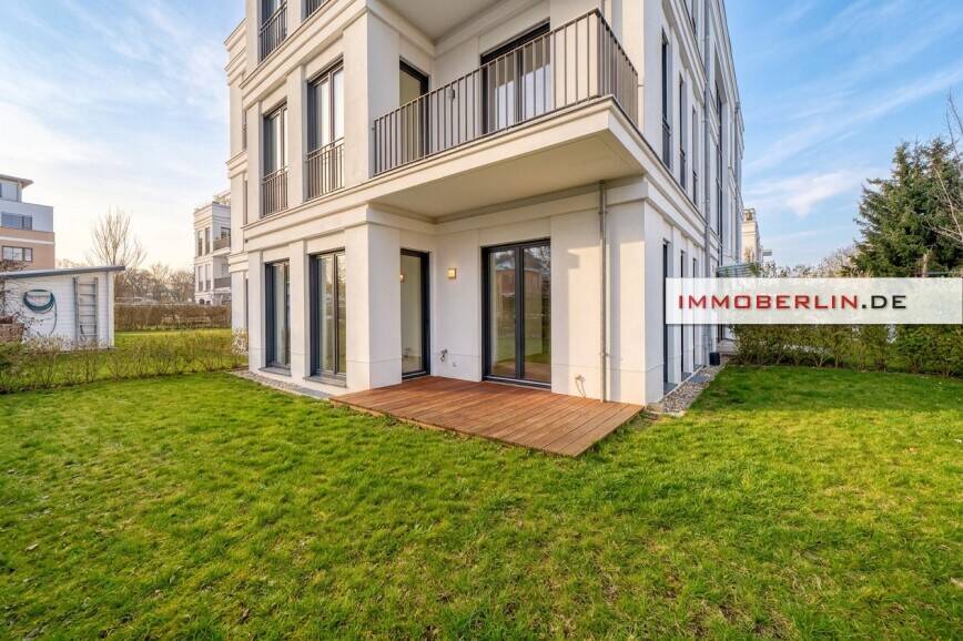 IMMOBERLIN.DE - Moderne Wohnung mit Bootssteg, Garten & Pkw-Stellplatz an der Müggelspree – Berlin – Bild 1 von 9