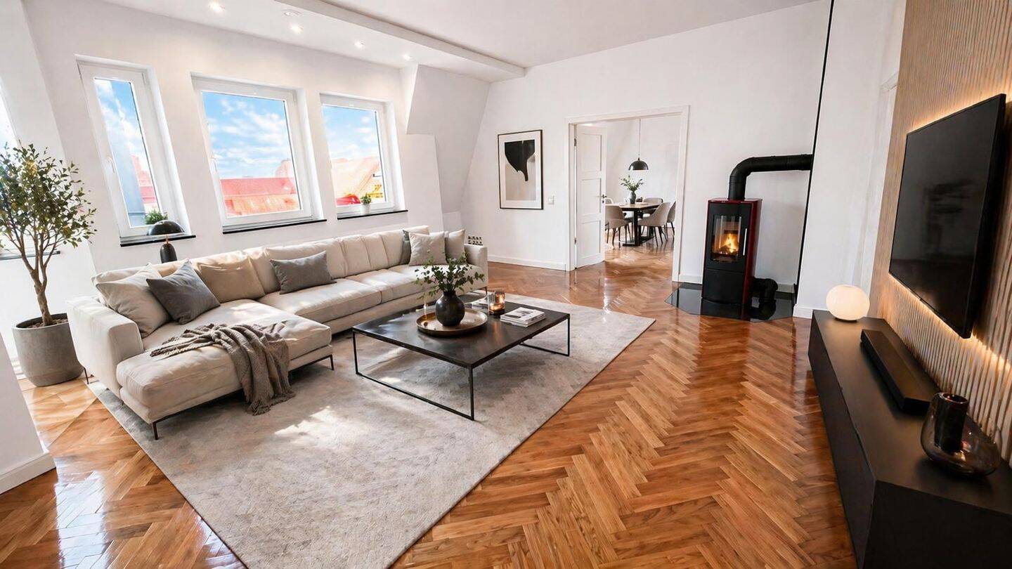 Exklusive Dachgeschosswohnung mit Kamin & Aufzug – Berlin – Vorschaubild 3