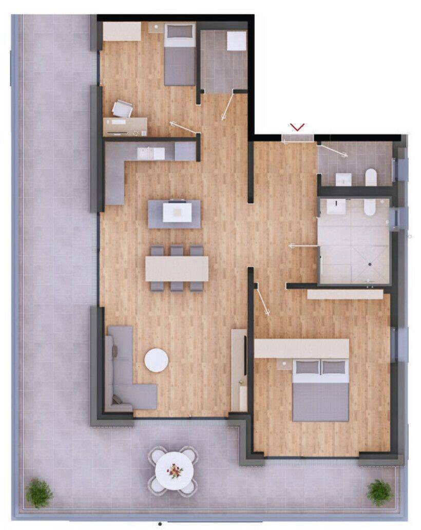 EXKLUSIVES PENTHOUSE ÜBER DEN DÄCHERN DER STADT - QNG-40-NEUBAU – Straubing – Vorschaubild 5