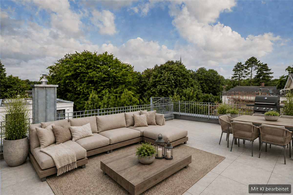 Penthouse über den Dächern von Blankeneses - zwei Dachterrassen in exklusiver Zentrumslage – 22587 Hamburg – Bild 1 von 9