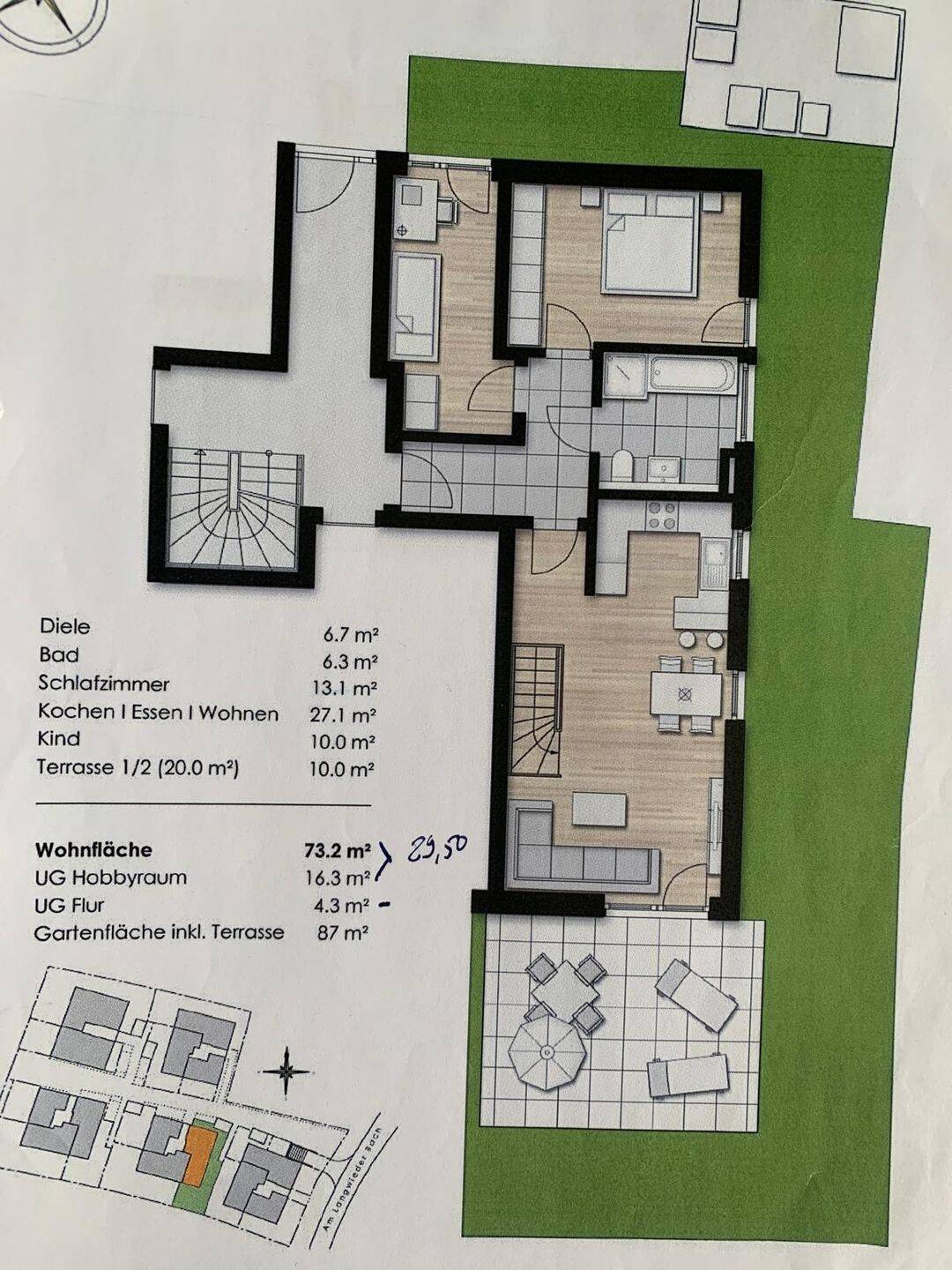 Gartenwohnung in Altaubing