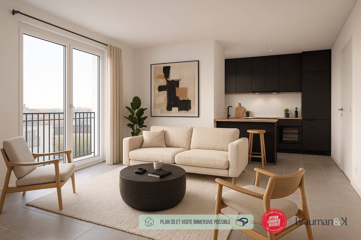 Appartement 2 pièces 38 m² · à Mondeville · 38 m² · 174 000 €