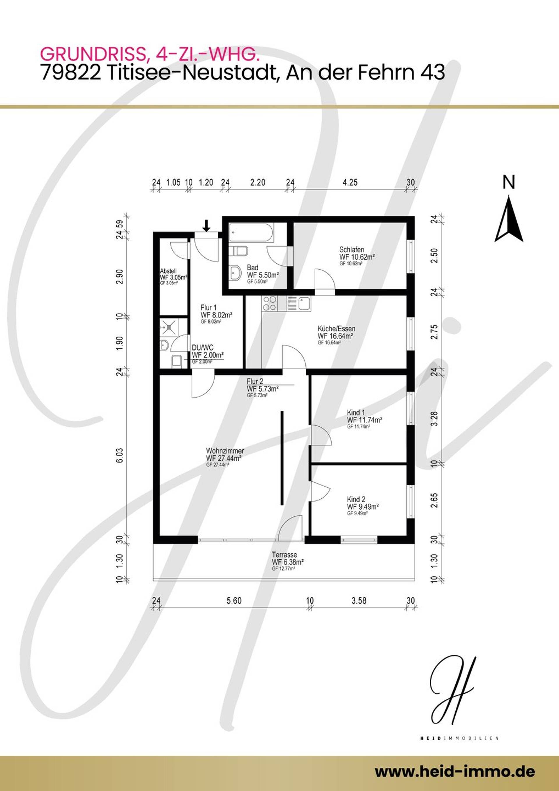 Etagenwohnung in 79822 Titisee-Neustadt mit 112 m² kaufen