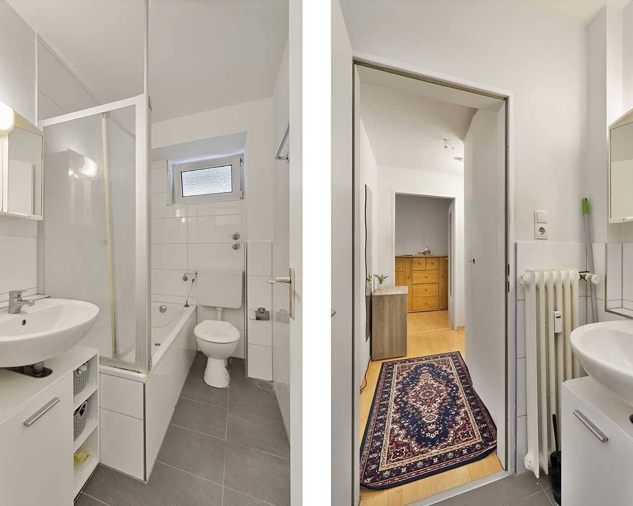 Ideal aufgeteilte 2-Zimmer-Wohnung mit zwei Loggien und Aufzug in Düsseldorf-Pempelfort – Düsseldorf – Vorschaubild 7