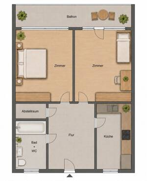 2 Zi Wohnung Heumaden – 70619 Stuttgart – Vorschaubild 9