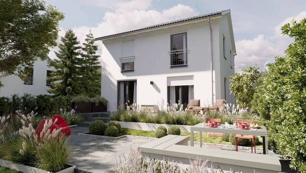 Dein nachhaltiges Stadthaus mit Satteldach - Ideal für deine PV-Anlage - Eigener Sofort-Strom inklusive schon ab dem Einzug – 55130 Mainz – Bild 1 von 9
