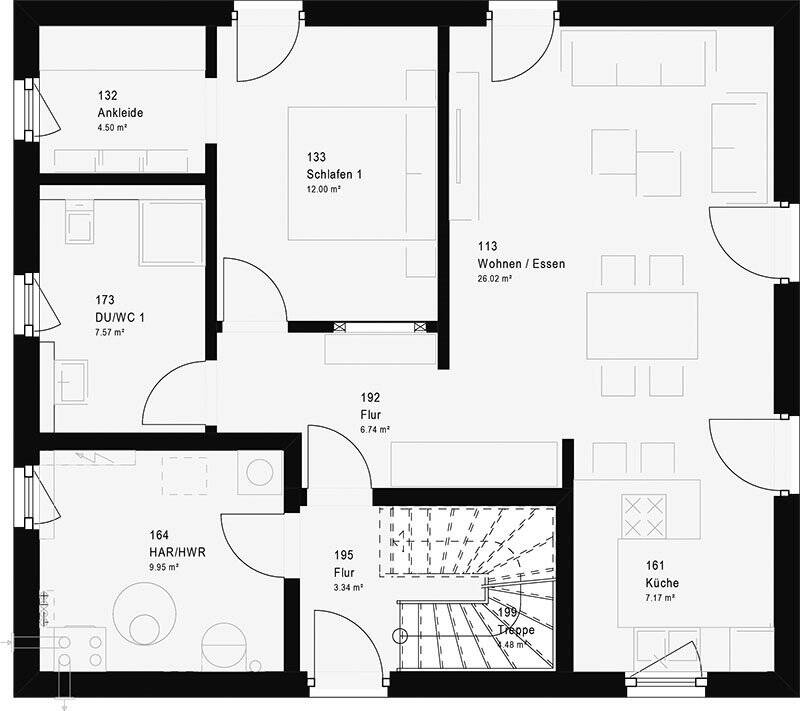 Dieses Mehrgenerationenhaus vereint zwei Wohnungen unter einem Dach. Unser TrendStyle 16.0.S als Ausbauhaus!!! – Nanzdietschweiler – Vorschaubild 4