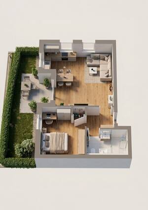 Moderne QNG 2-ZI EG Neubauwohnung mit Garten - hohe Steuervorteile & KfW Finanzierung ab 1.60% p.a – 57392 Schmallenberg – Vorschaubild 4