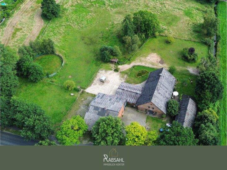 Hofensemble mit ausgebauter Tenne und 1,6ha Land direkt am Haus! Genehmigte Pferdehaltung! – Rhade – Bild 1 von 9