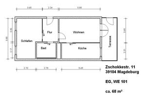 Rollstuhlgerechte 2-Zimmer-Wohnung – 39104 Magdeburg – Vorschaubild 6