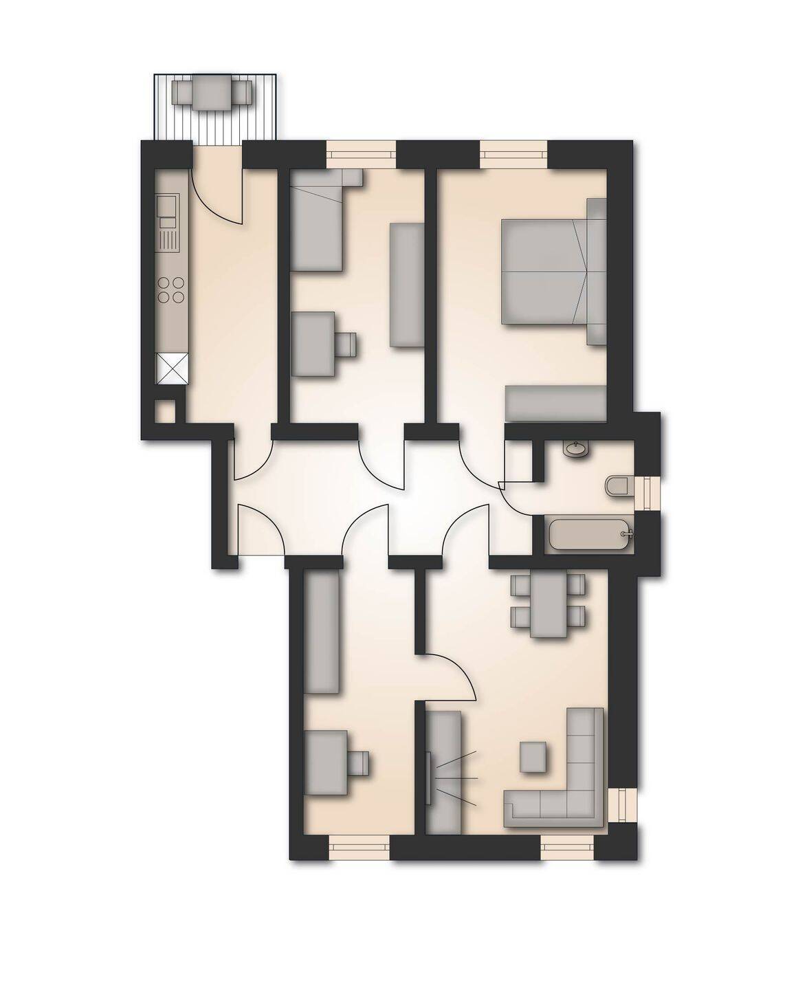 **Wohnung in Bestlage von Gohlis-Süd - vermietet!** – Leipzig – Vorschaubild 2