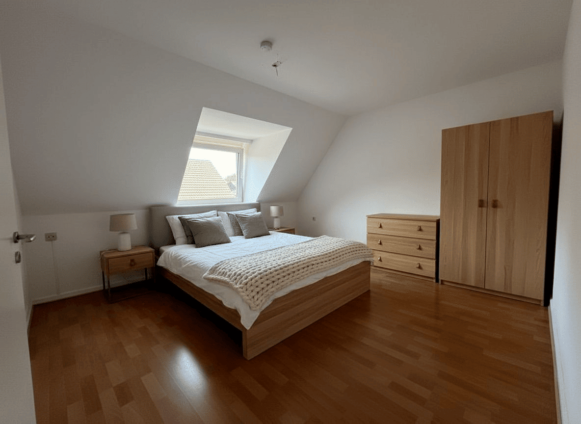 Frisch renovierte helle 3-Zimmer-Dachgeschosswohnung - perfekt für kleine Familien