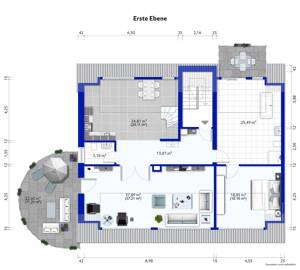4-Zimmer-Maisonettewohnung mit ca. 170 m², Südterrasse, Balkon und Garage! – 45145 Essen – Vorschaubild 7
