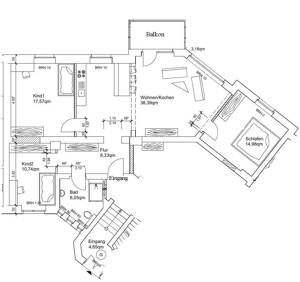 * modernisierte und schöne 4 Raumwohnung in beliebter Lage * – 1189 Dresden – Vorschaubild 2