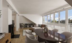 Exklusives Penthouse mit Kamin und großzügigem Wohnkonzept in Düsseldorf-Golzheim