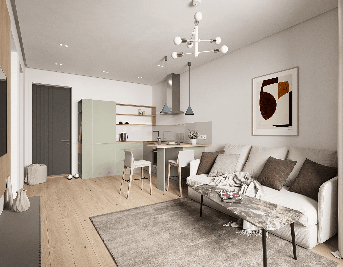 4-Zi Stadtwohnung mit Balkon I Neubau I Top Lage im Herzen der Stadt I Modern & hochwertig! – Leipzig – Vorschaubild 6