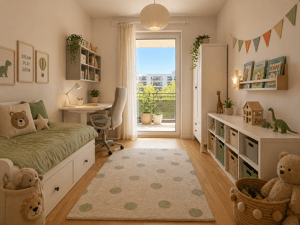 Exklusive 3-Zimmer-Wohnung mit Süd/West-Balkon, EBK, 2 Bädern & Tiefgarage in München-Nymphenburg – 80634 München – Vorschaubild 6