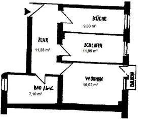 Paket mit 3 Wohnungen in der Neustadt - 1 Wohnung leerstehend, 2 Wohnungen vermietet – 1097 Dresden – Vorschaubild 4