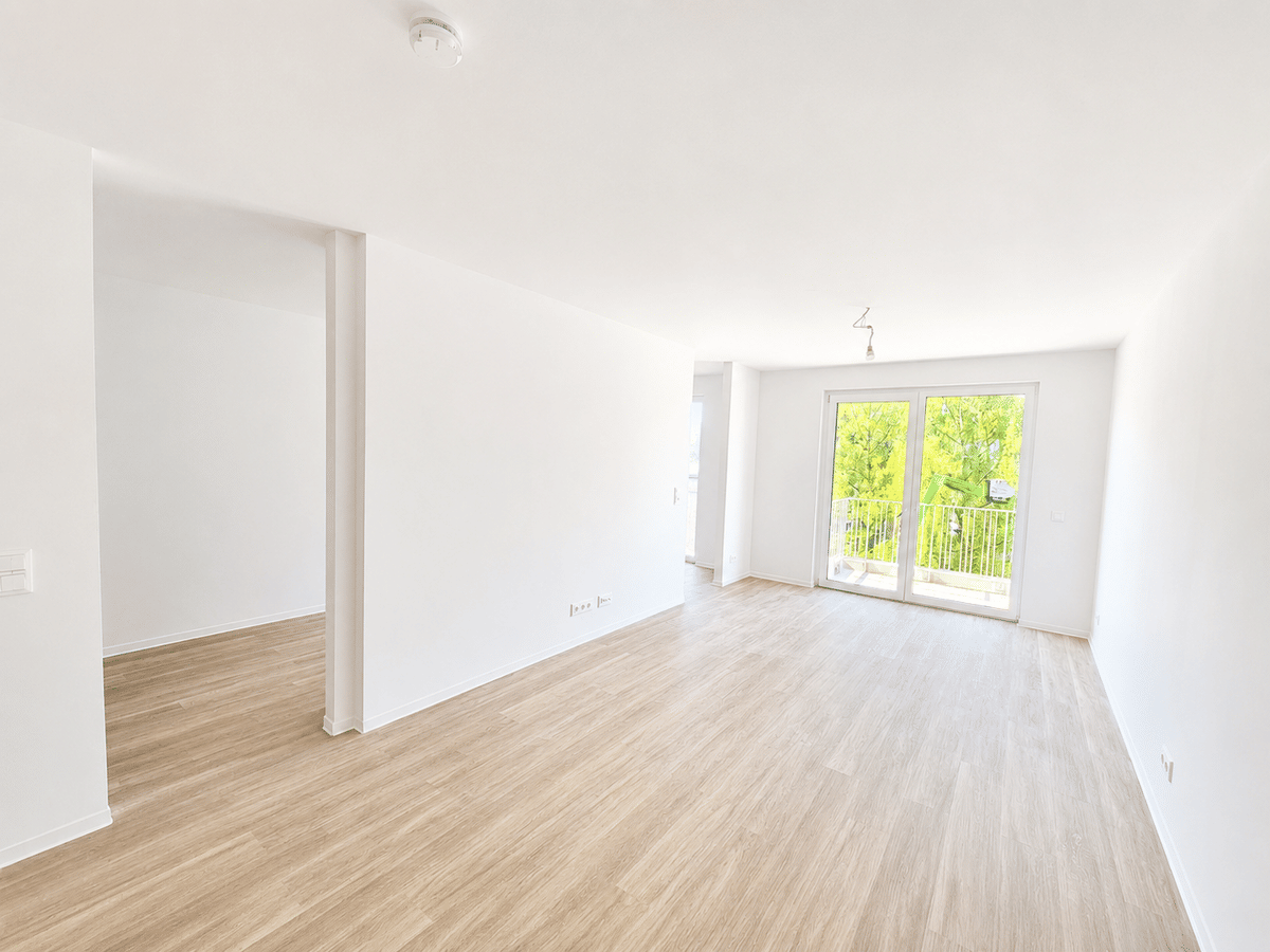 +++NEU+++ Erstbezug in Iserbrook: Moderne 2-Zimmer-Wohnung mit hellen Zimmern und Südbalkon – 22589 Hamburg – Bild 1 von 8