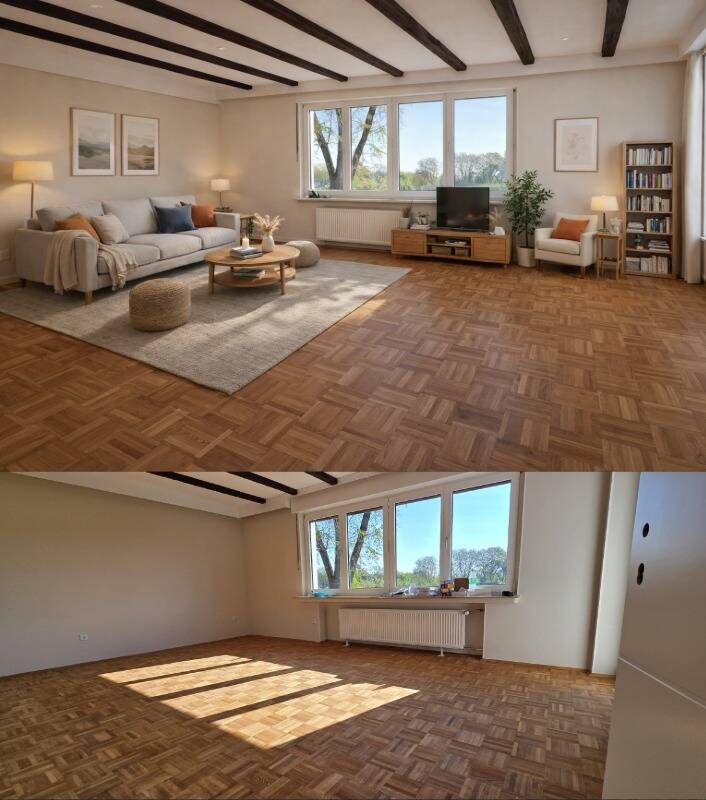 Exklusiver Erstbezug | kernsanierte 4-Zimmer-Wohnung | 92 m² | neue Küche | absolute Ruhe & Privatsp – Duisburg – Vorschaubild 2
